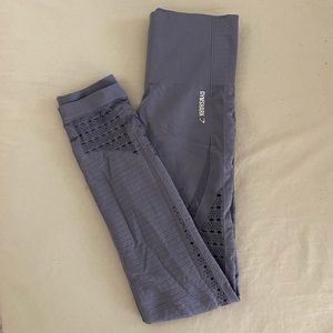 GYMSHARK Lilac Textured Leggings (XS)